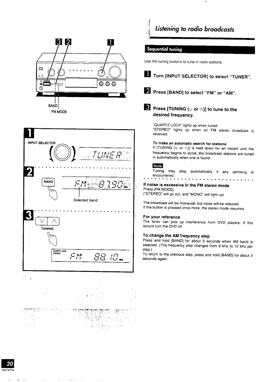 Technics SA-AX530 manual 