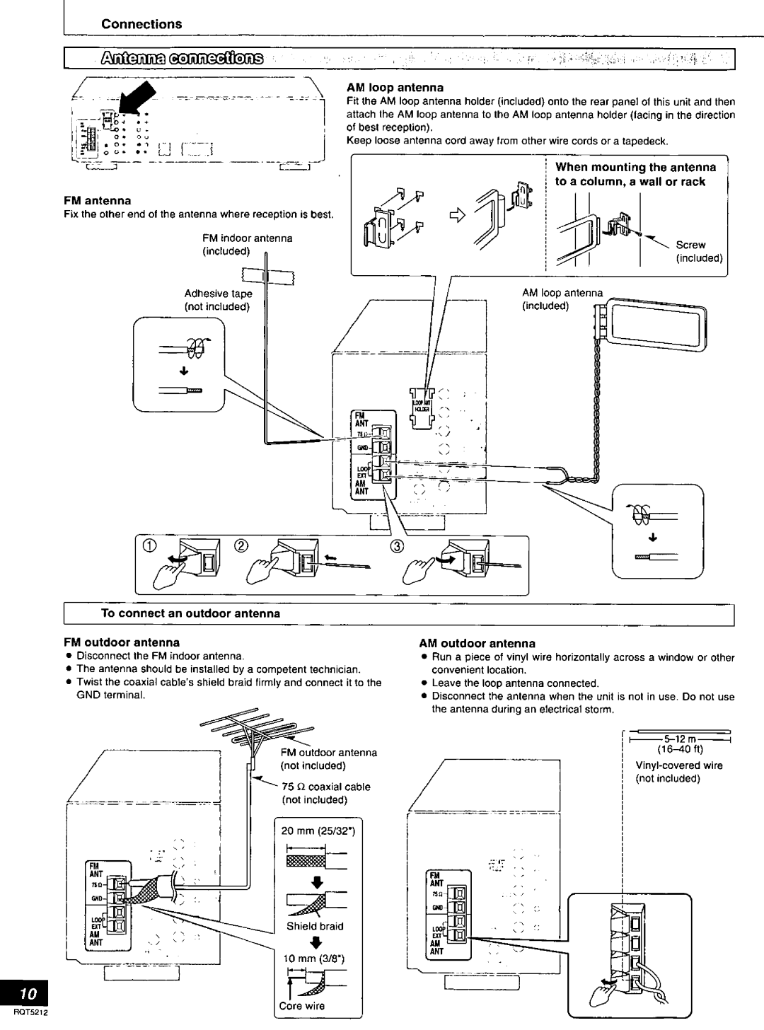 Technics SA-AX540 manual 