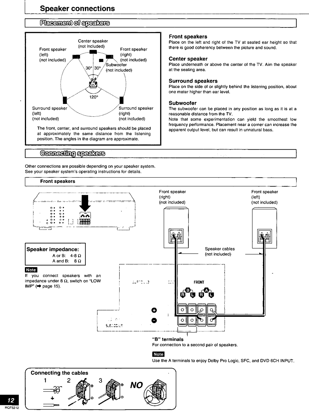 Technics SA-AX540 manual 