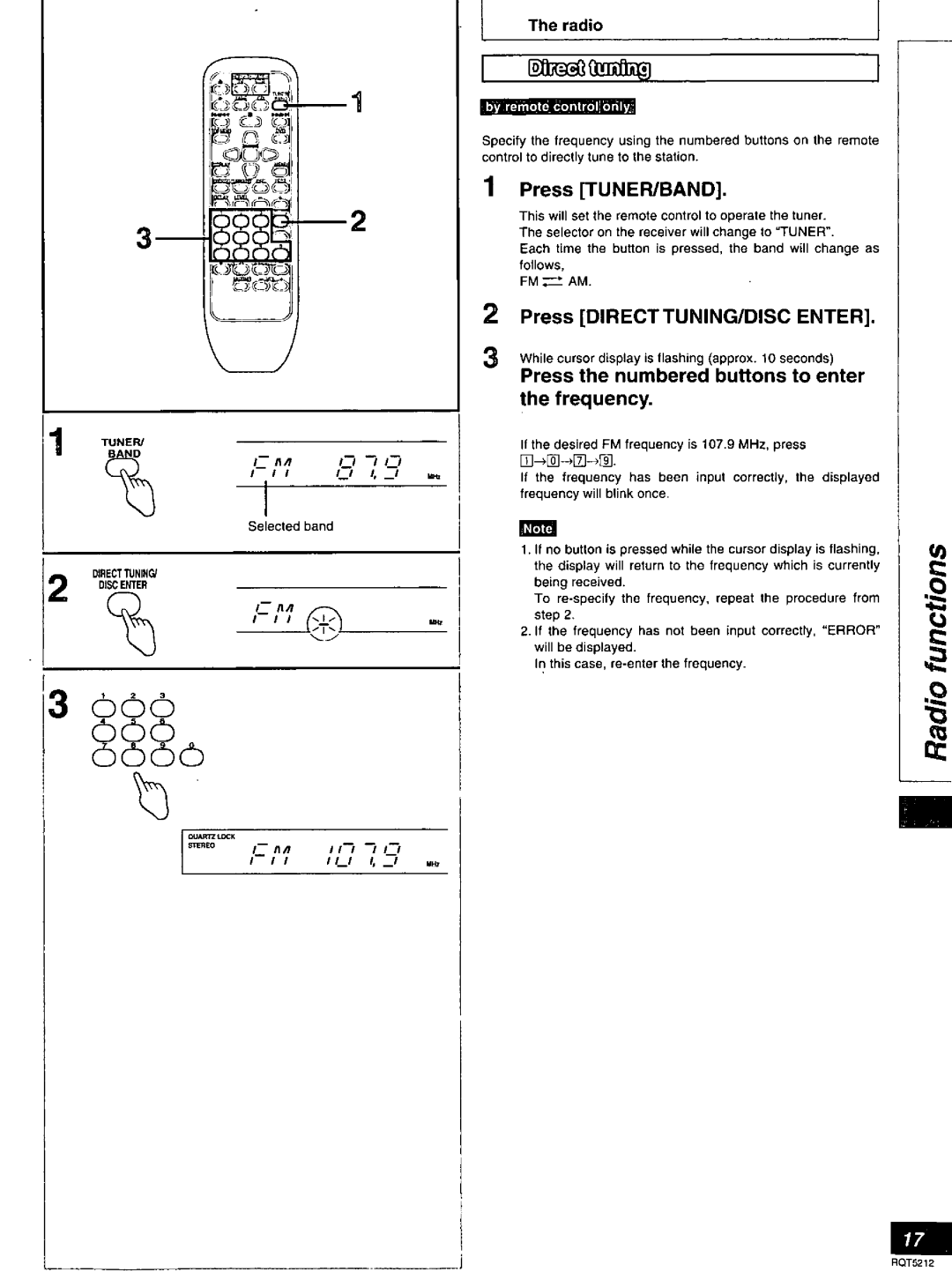 Technics SA-AX540 manual 