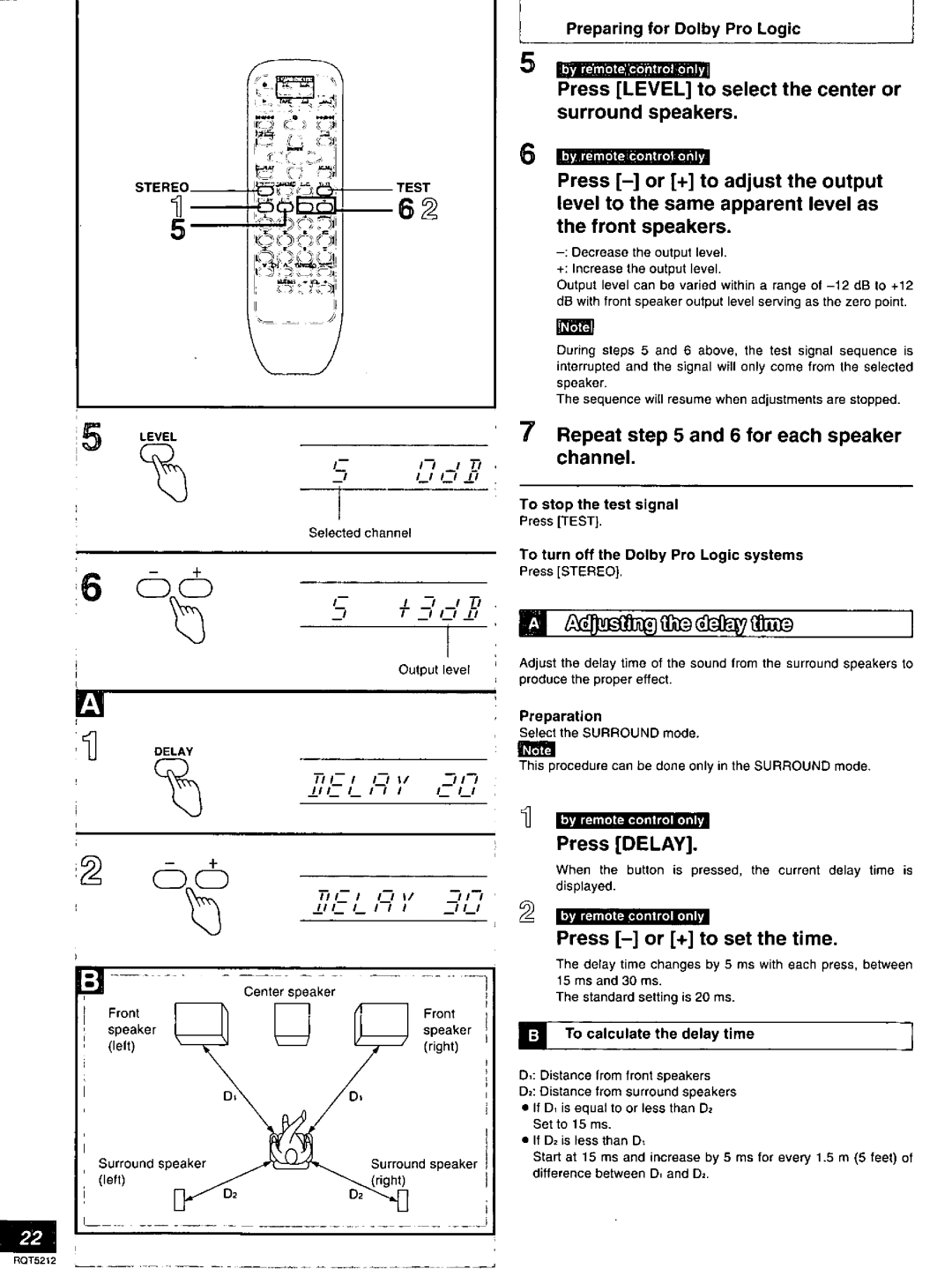 Technics SA-AX540 manual 