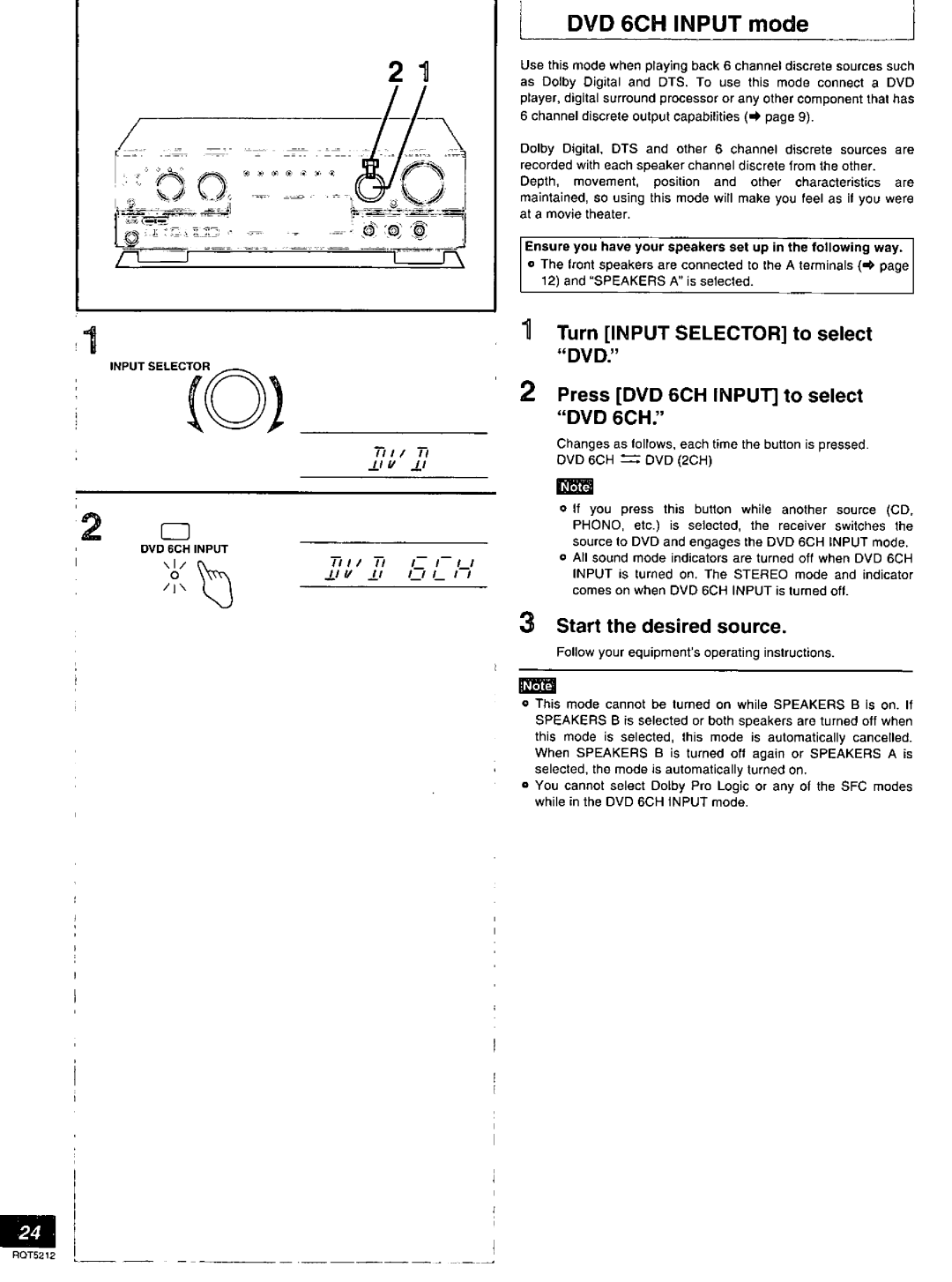 Technics SA-AX540 manual 