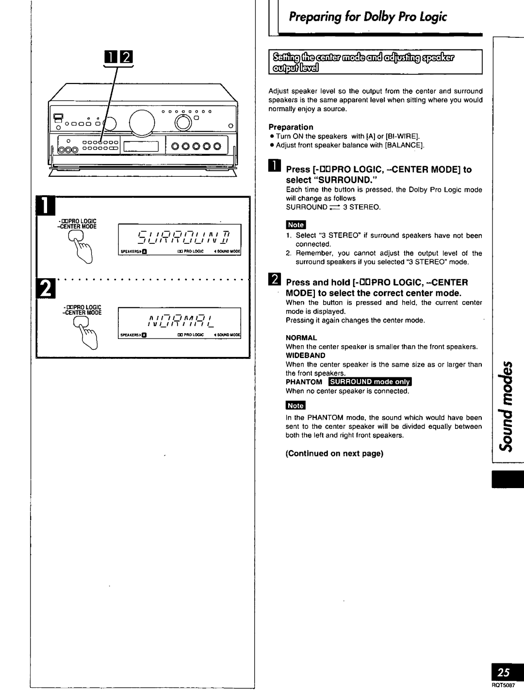 Technics RQT5087-Y, SA-AX7 manual 