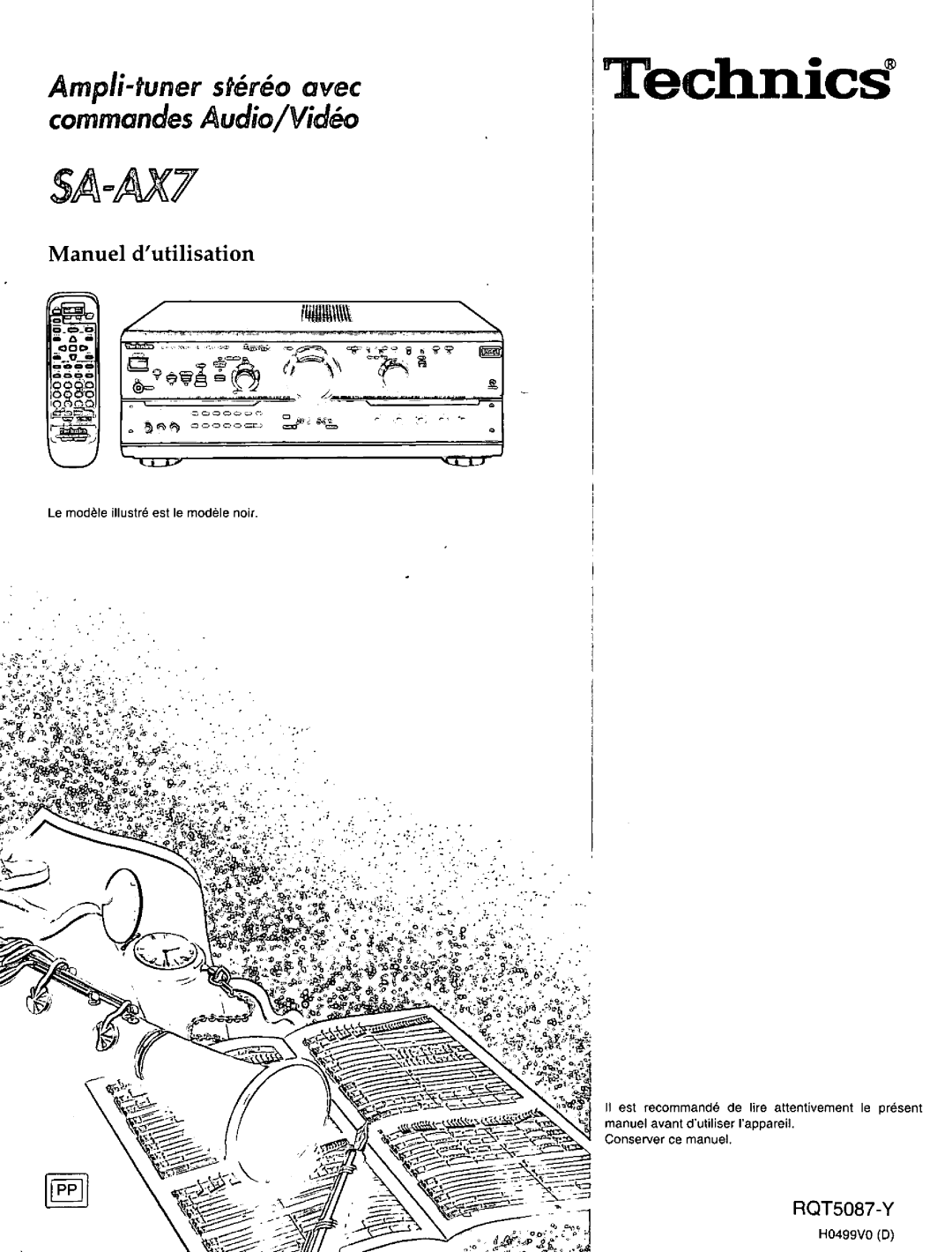 Technics RQT5087-Y, SA-AX7 manual 