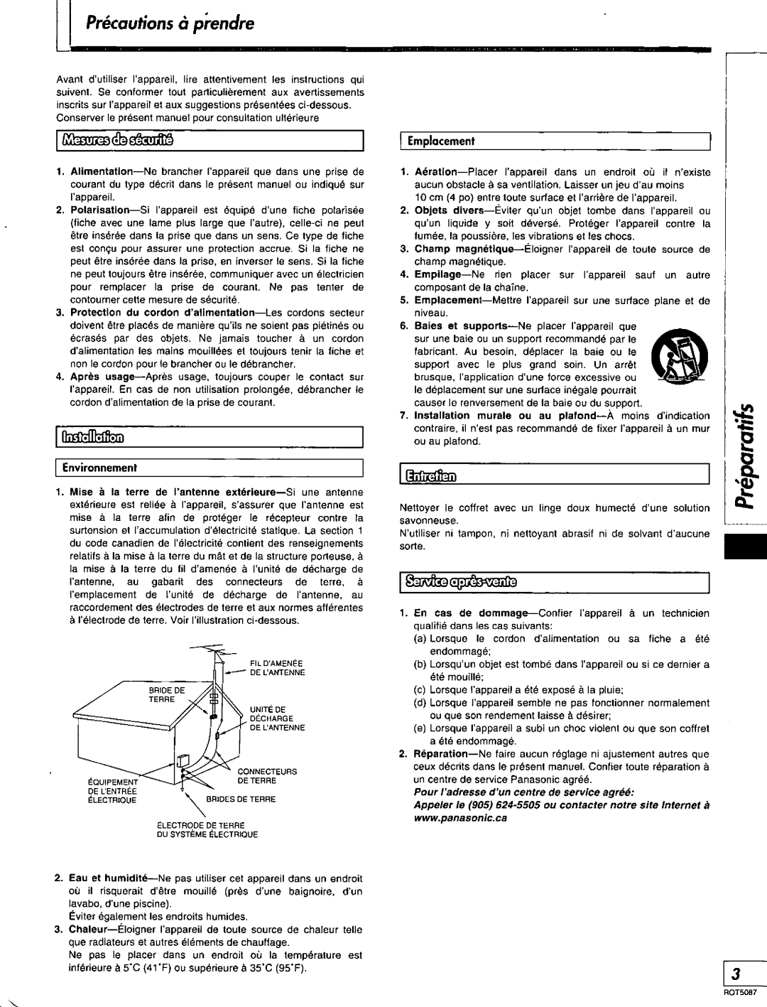 Technics RQT5087-Y, SA-AX7 manual 