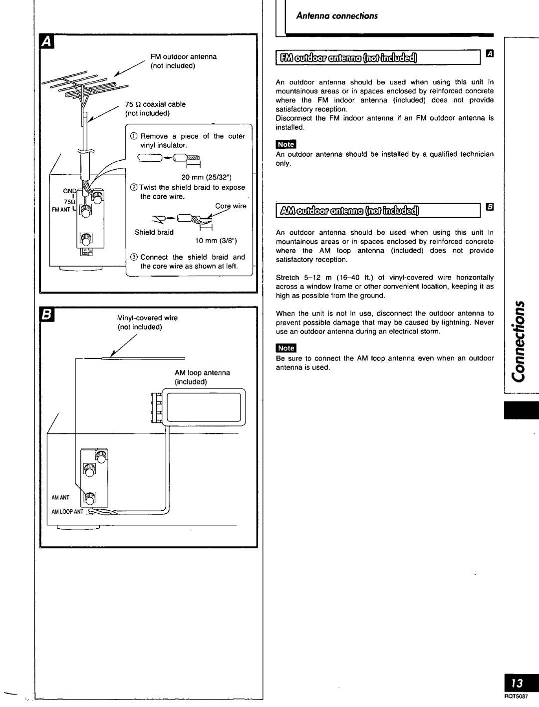 Technics RQT5087-Y, SA-AX7 manual 