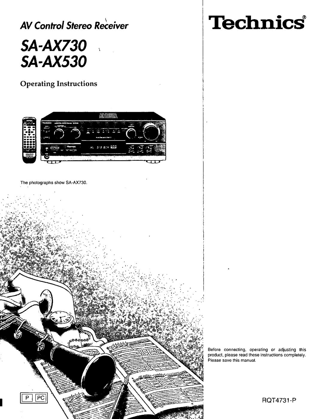 Technics SA-AX730 manual 