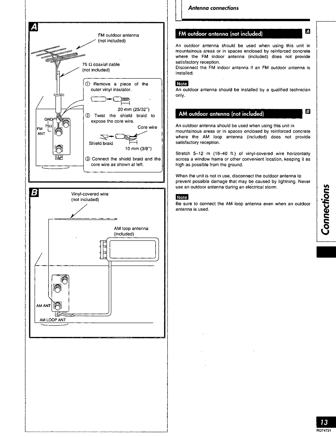 Technics SA-AX730 manual 