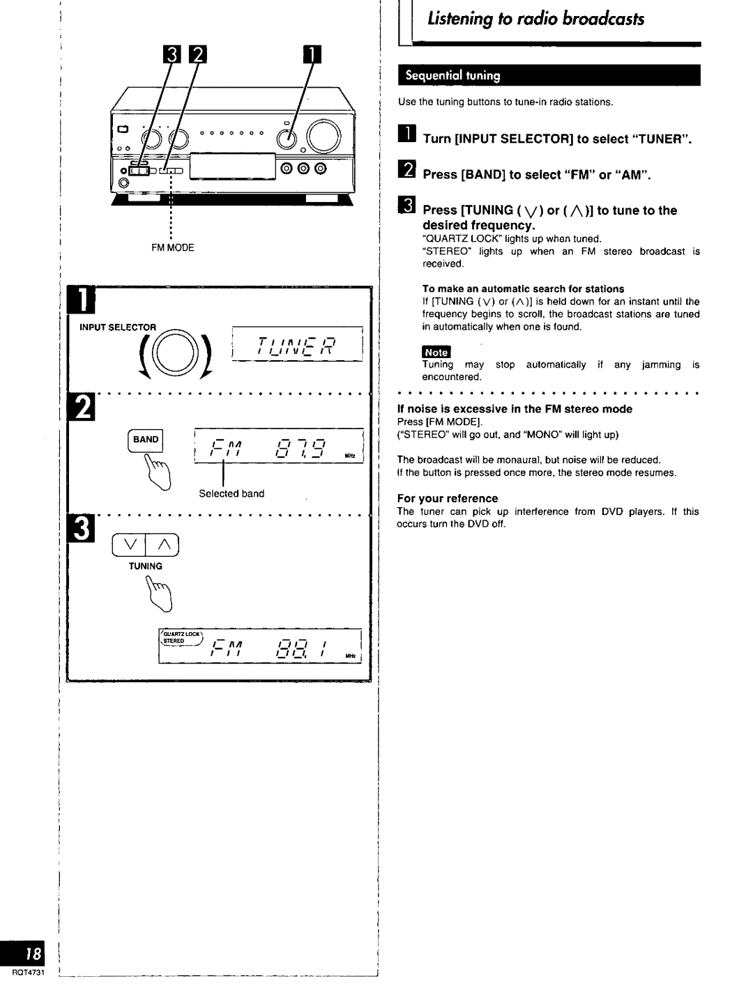 Technics SA-AX730 manual 