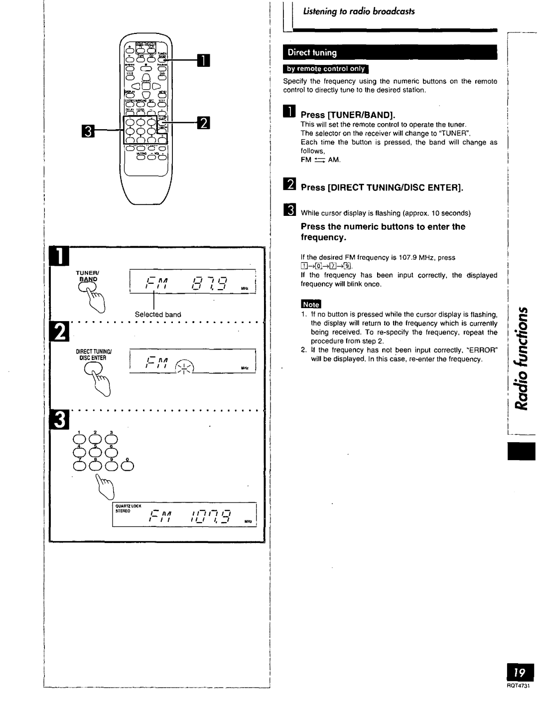 Technics SA-AX730 manual 