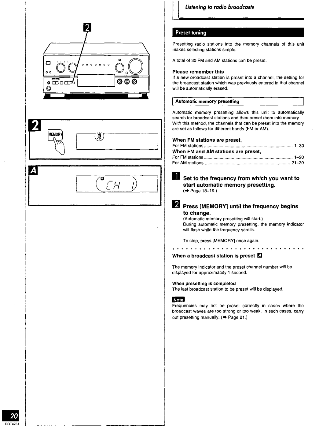 Technics SA-AX730 manual 