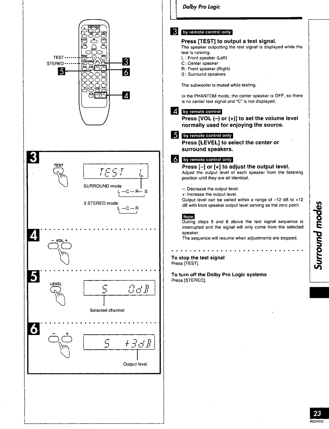 Technics SA-AX730 manual 