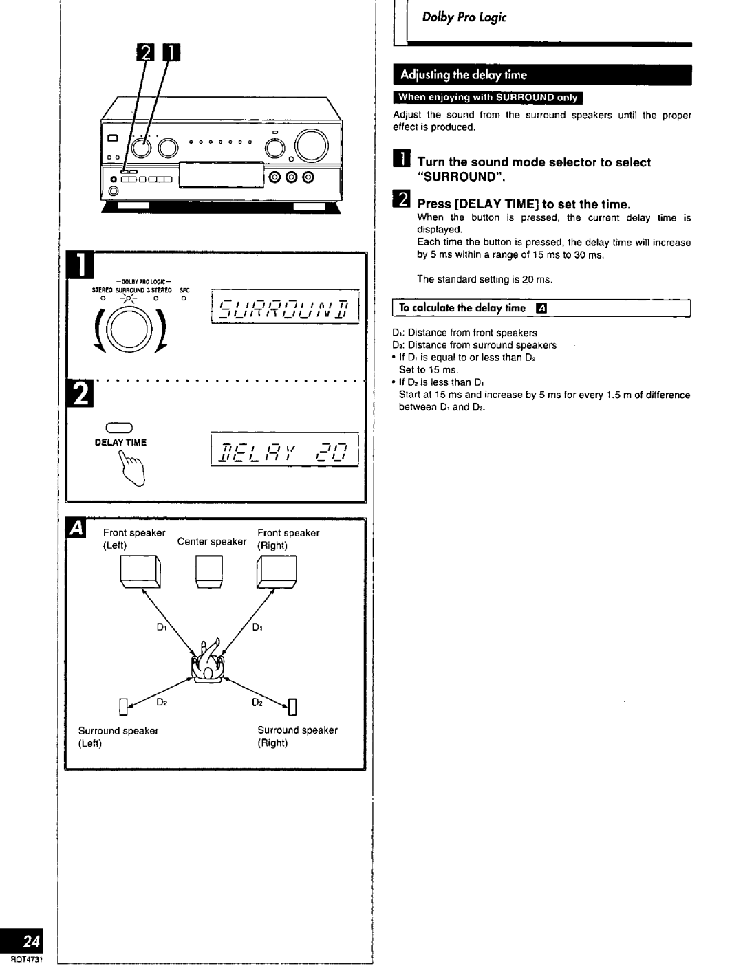 Technics SA-AX730 manual 