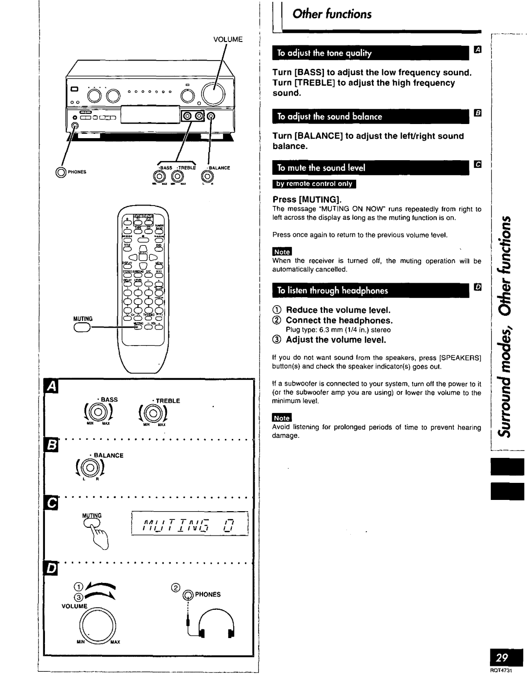 Technics SA-AX730 manual 