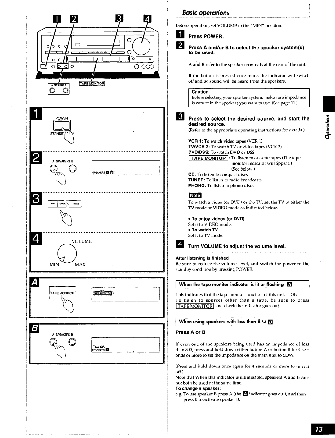 Technics SA-AX610, SA-AX910, SA-AX810 manual 