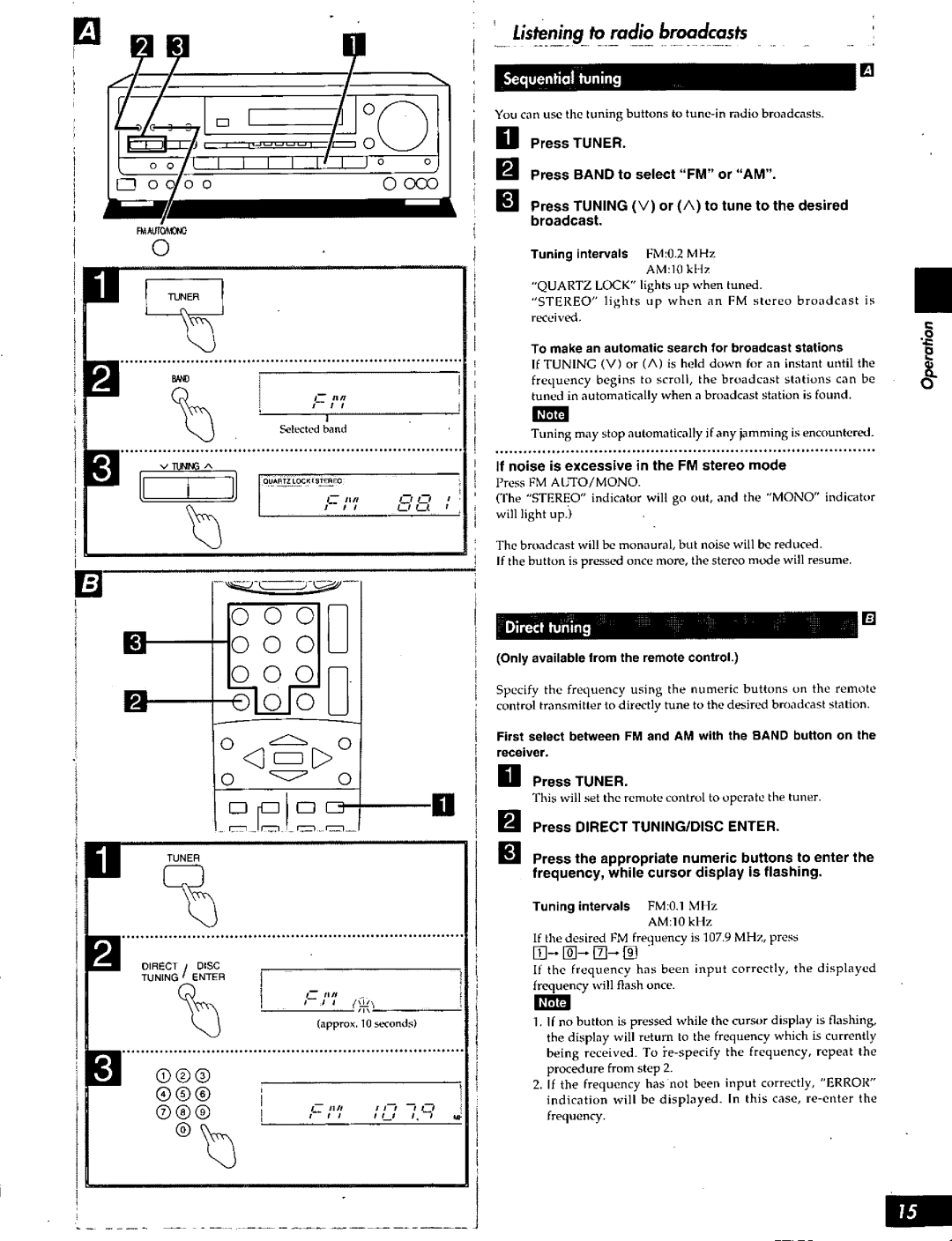 Technics SA-AX910, SA-AX610, SA-AX810 manual 