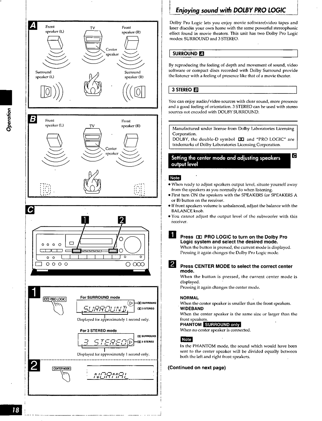 Technics SA-AX910, SA-AX610, SA-AX810 manual 