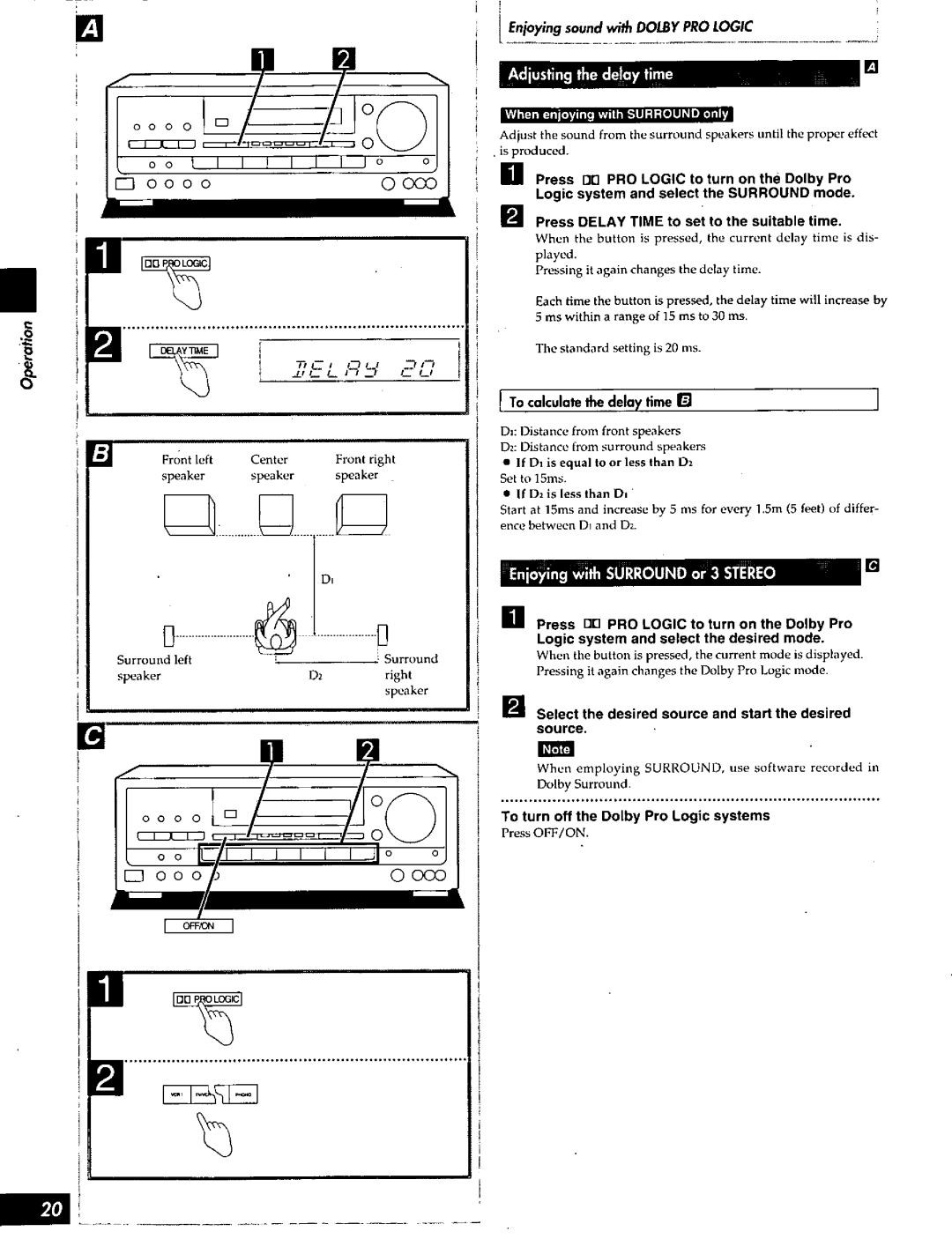 Technics SA-AX810, SA-AX910, SA-AX610 manual 