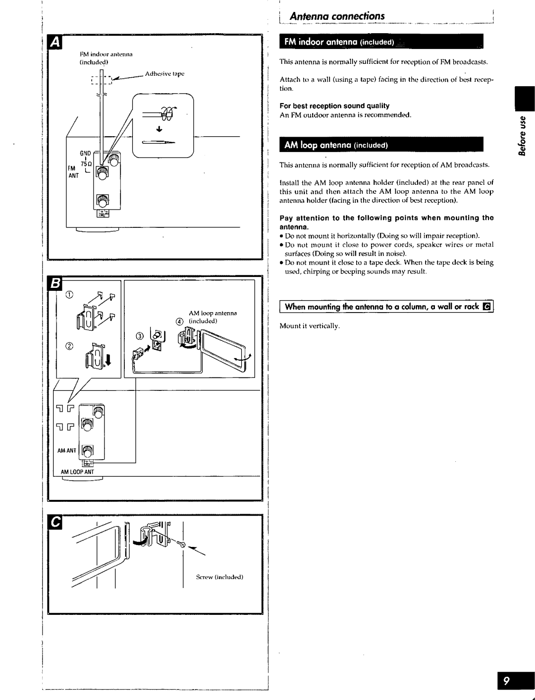 Technics SA-AX910, SA-AX610, SA-AX810 manual 