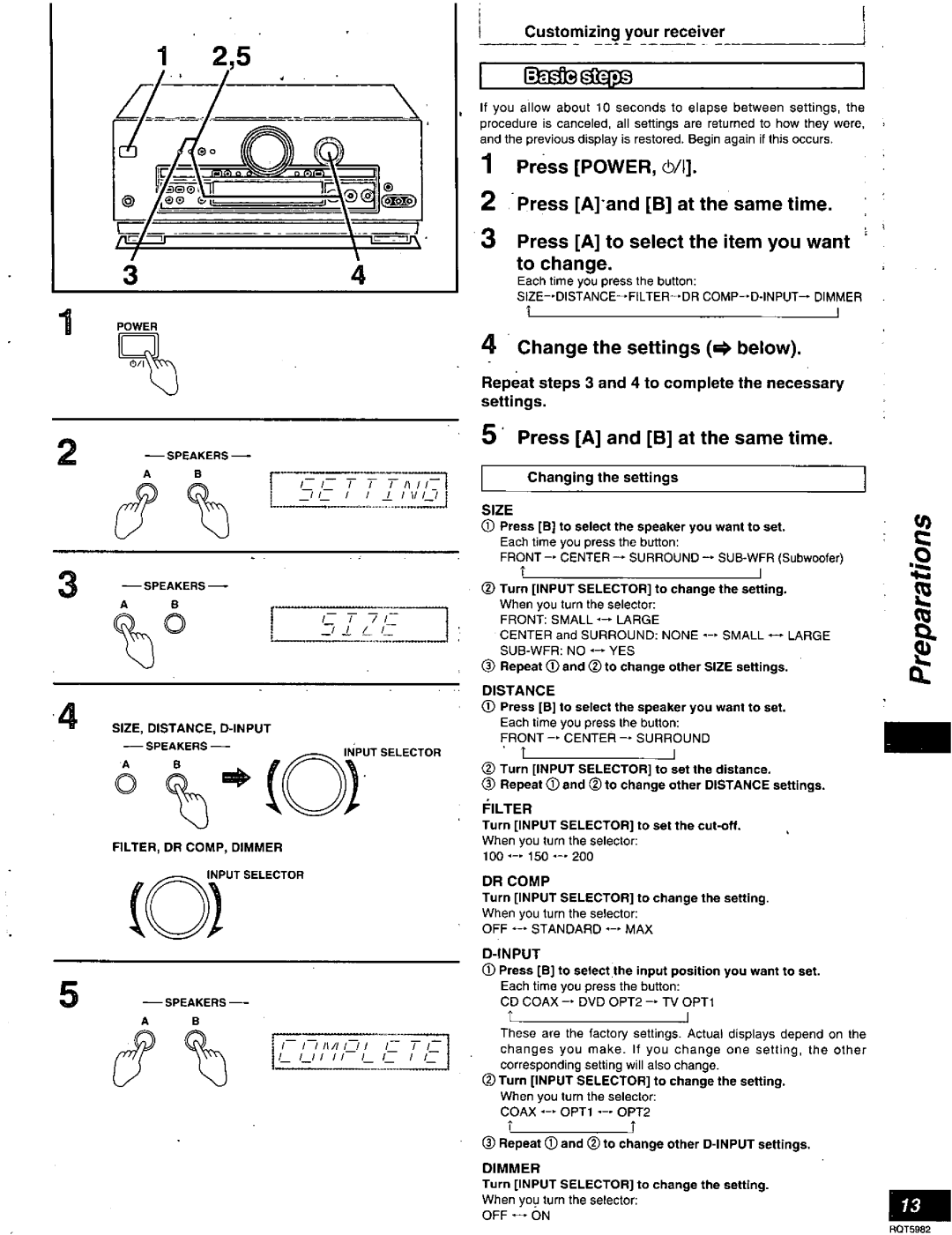 Technics SA-DA20 manual 