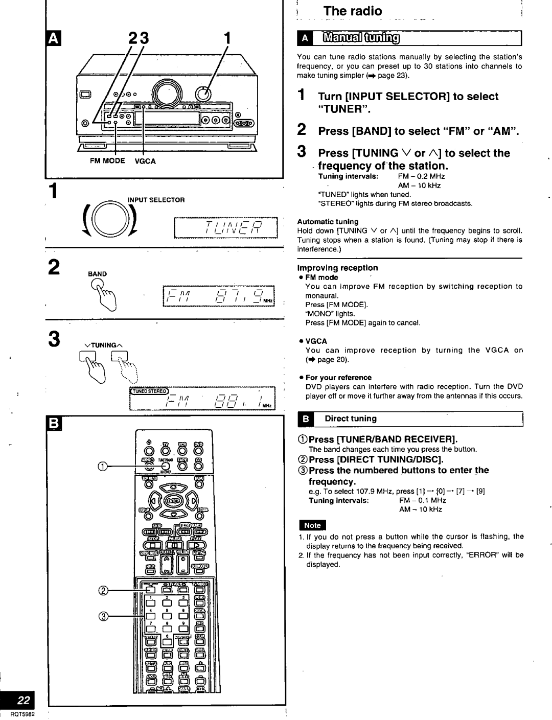 Technics SA-DA20 manual 