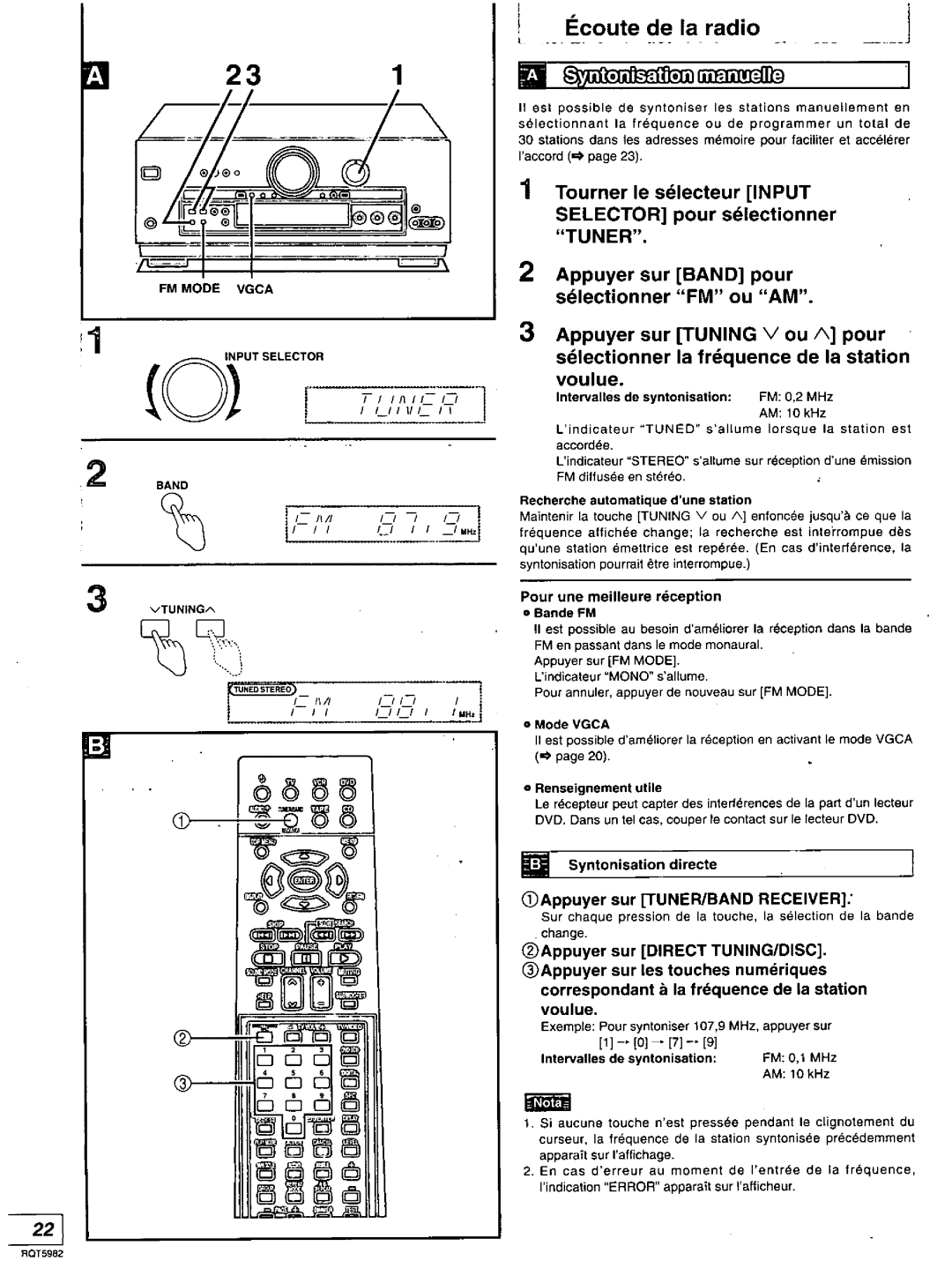 Technics SA-DA20 manual 