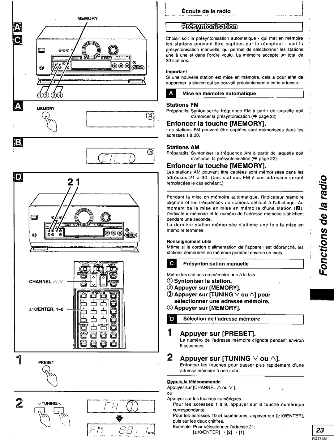 Technics SA-DA20 manual 