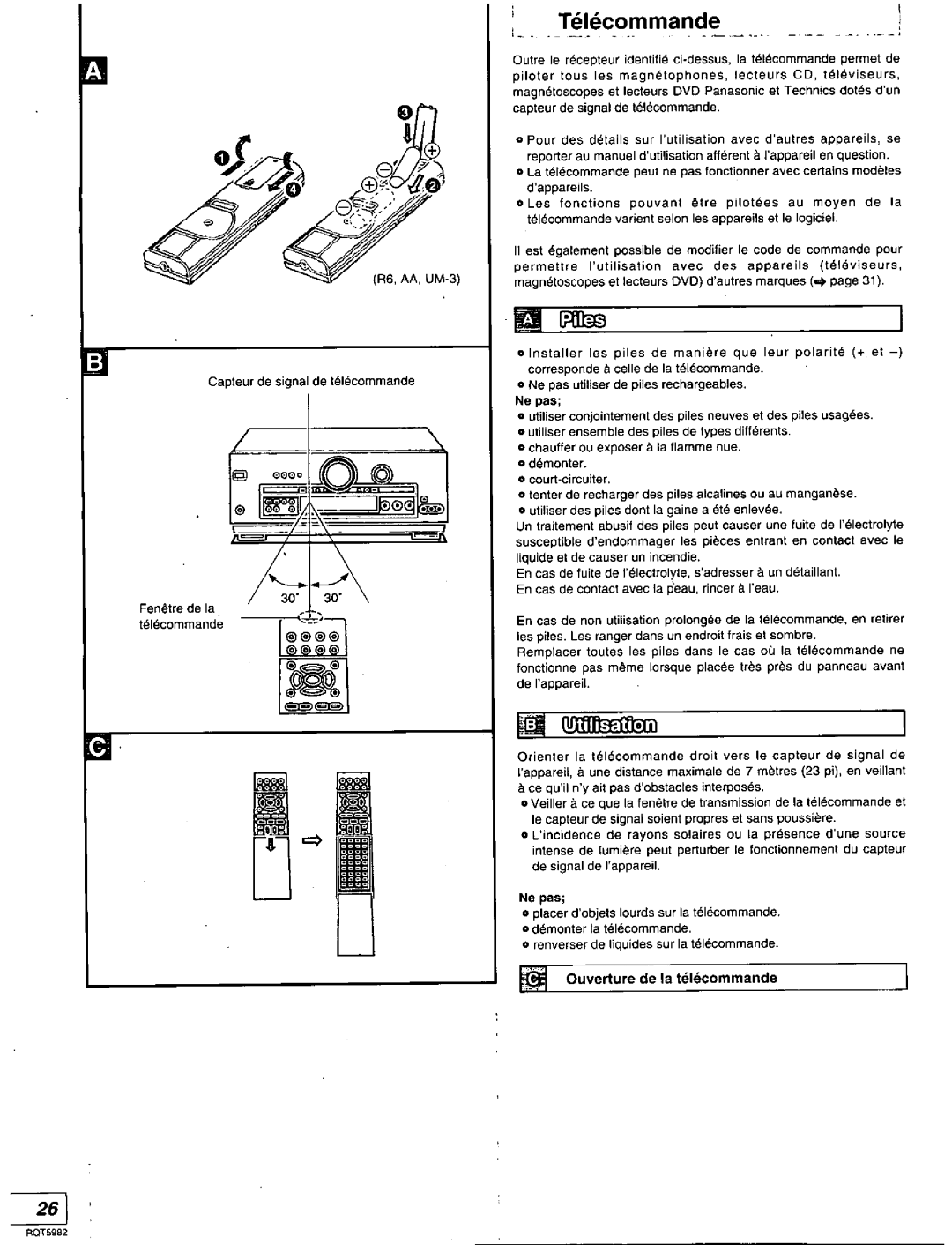 Technics SA-DA20 manual 