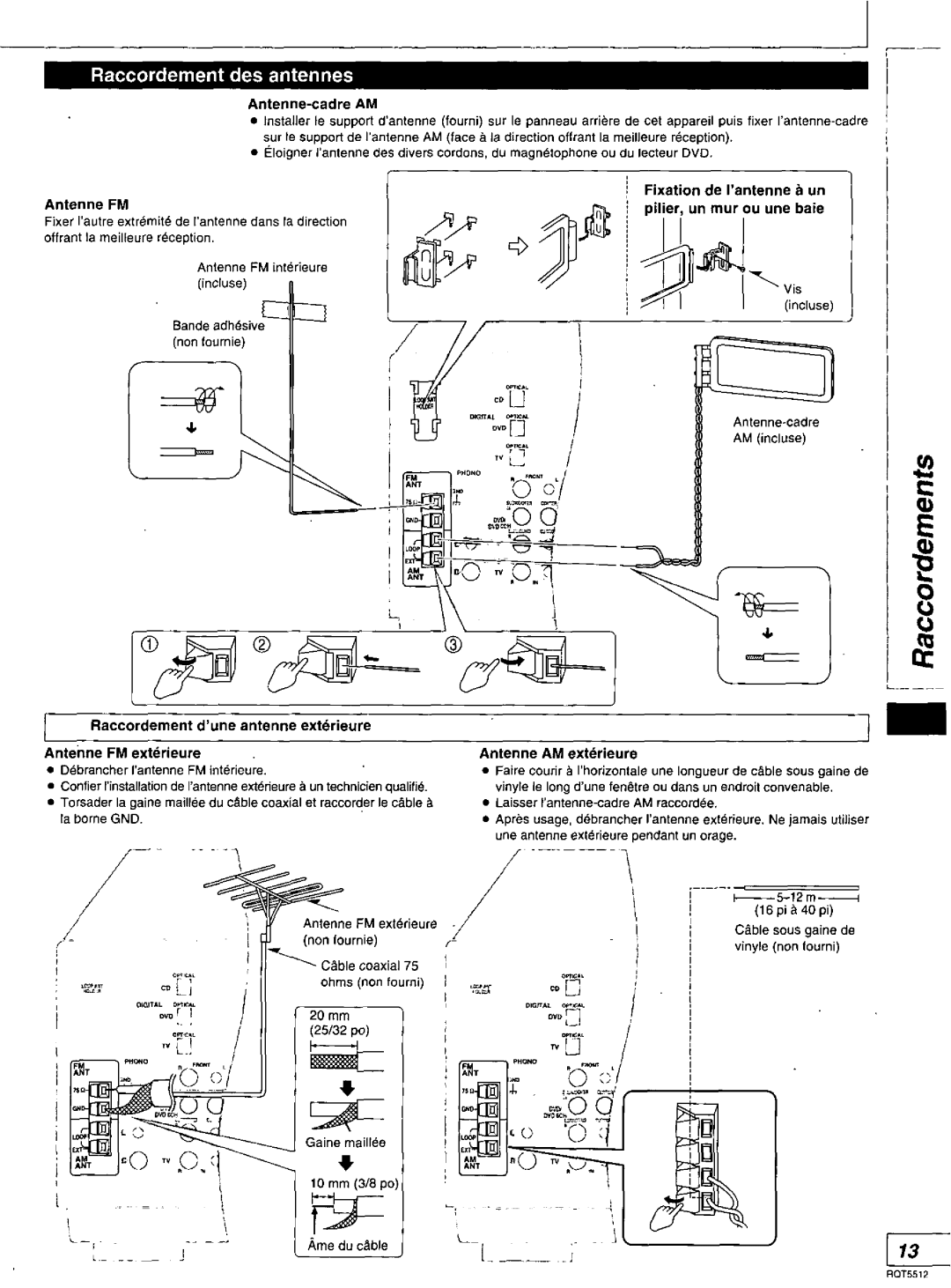 Technics SA-DA10N, SA-DX1040, RQT5512-Y, SA-DA8N manual 