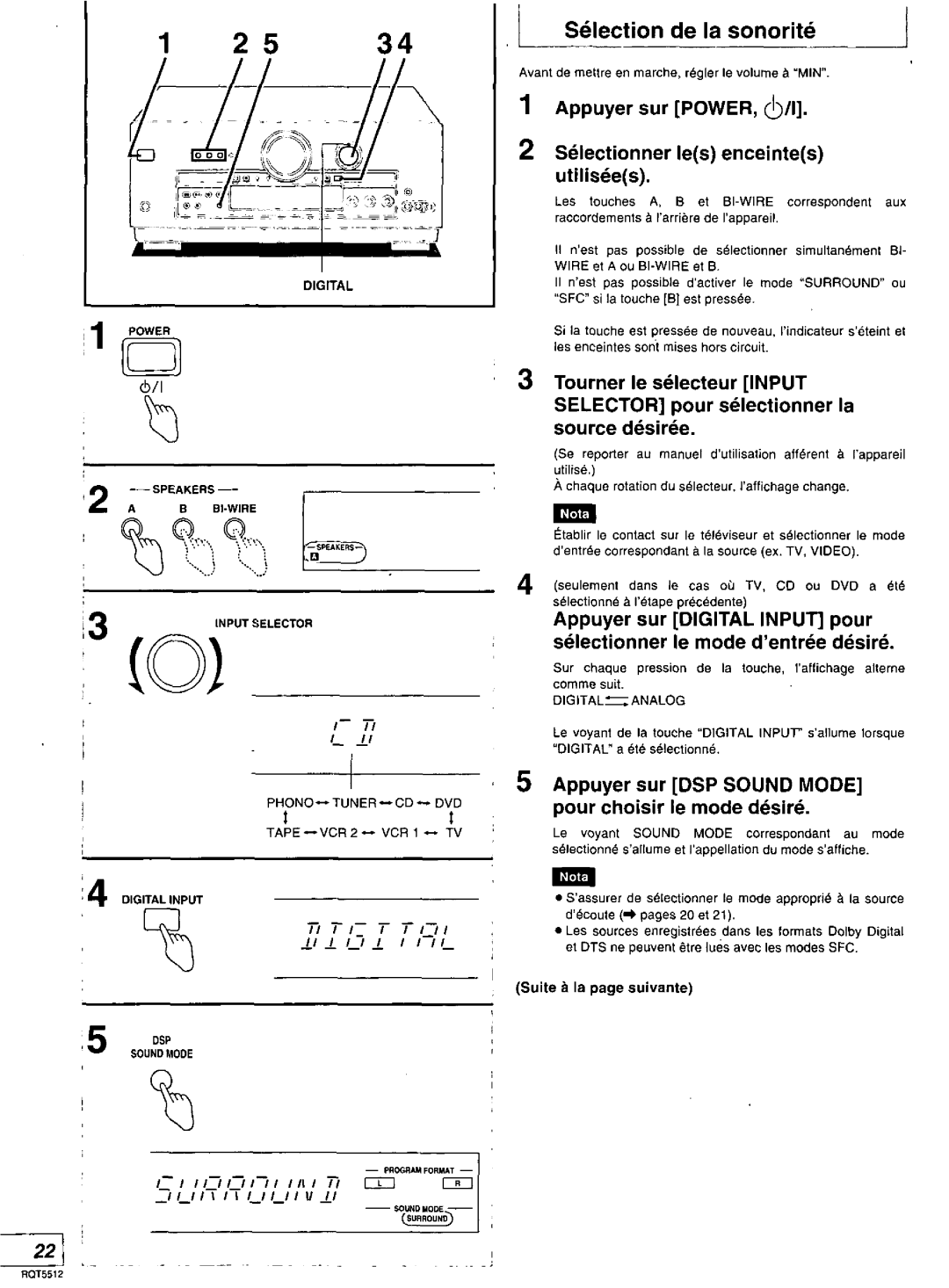 Technics RQT5512-Y, SA-DX1040, SA-DA10N, SA-DA8N manual 