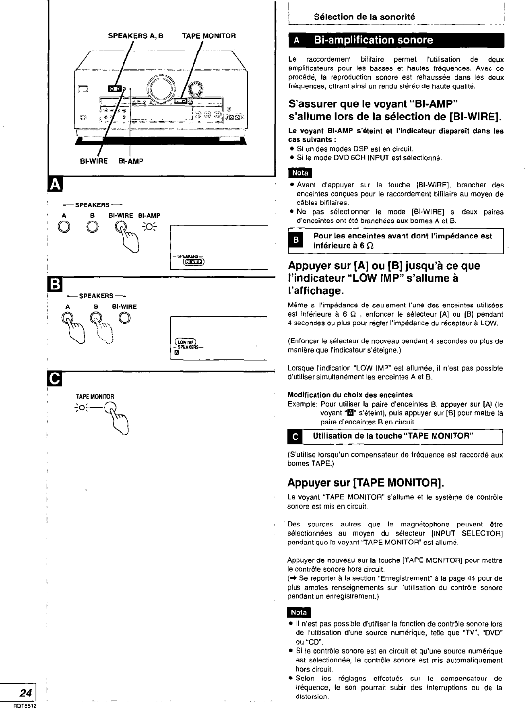 Technics SA-DX1040, SA-DA10N, RQT5512-Y, SA-DA8N manual 