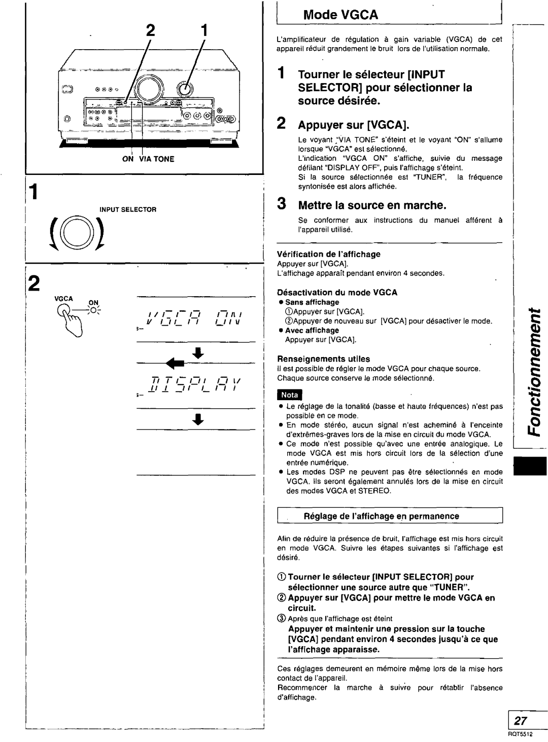 Technics SA-DA8N, SA-DX1040, SA-DA10N, RQT5512-Y manual 