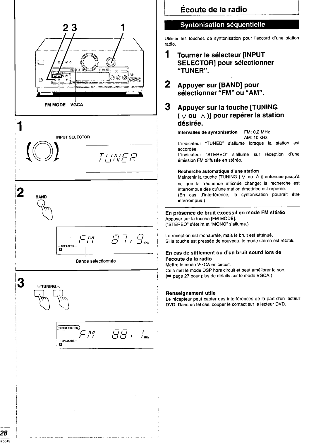 Technics SA-DX1040, SA-DA10N, RQT5512-Y, SA-DA8N manual 