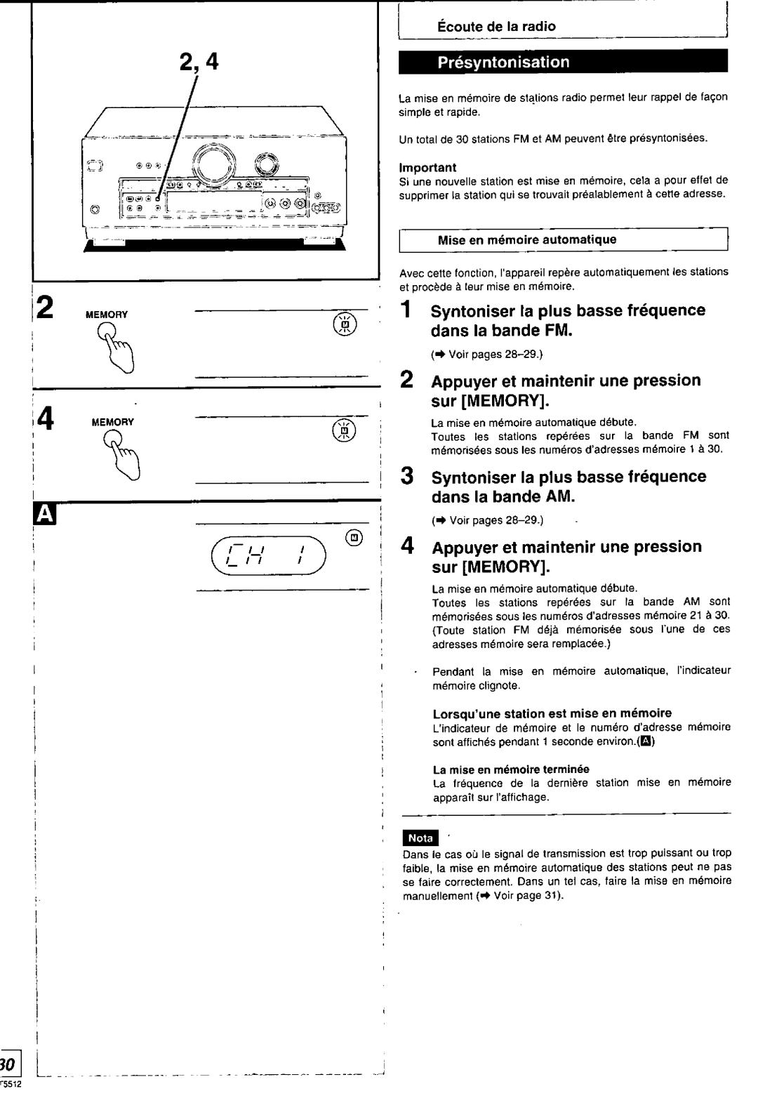 Technics RQT5512-Y, SA-DX1040, SA-DA10N, SA-DA8N manual 