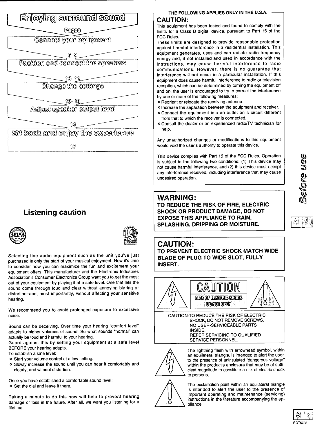 Technics SA-DX750 manual 