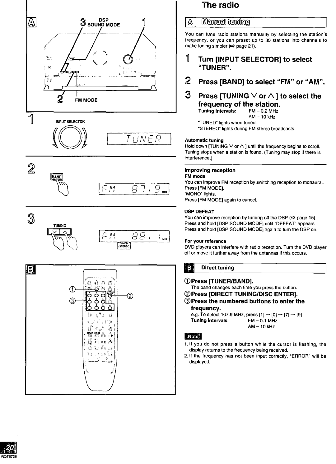 Technics SA-DX750 manual 