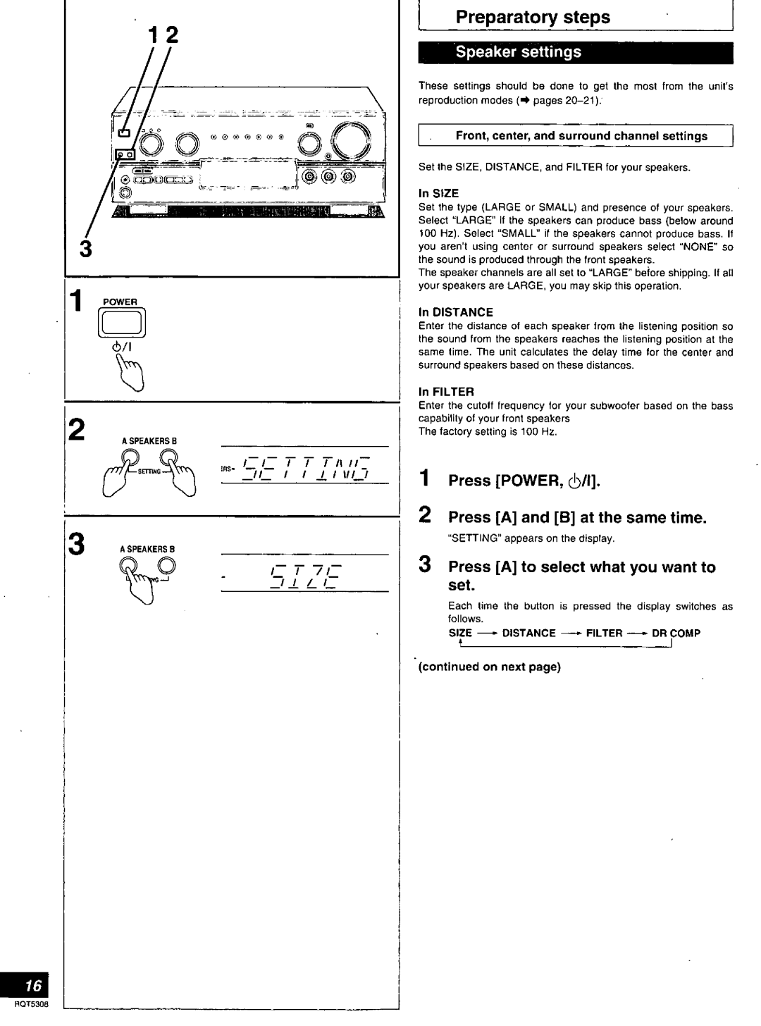 Technics SA-DX940 manual 