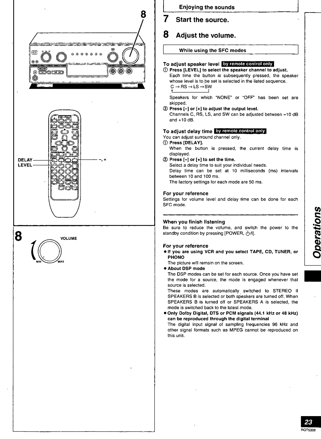 Technics SA-DX940 manual 