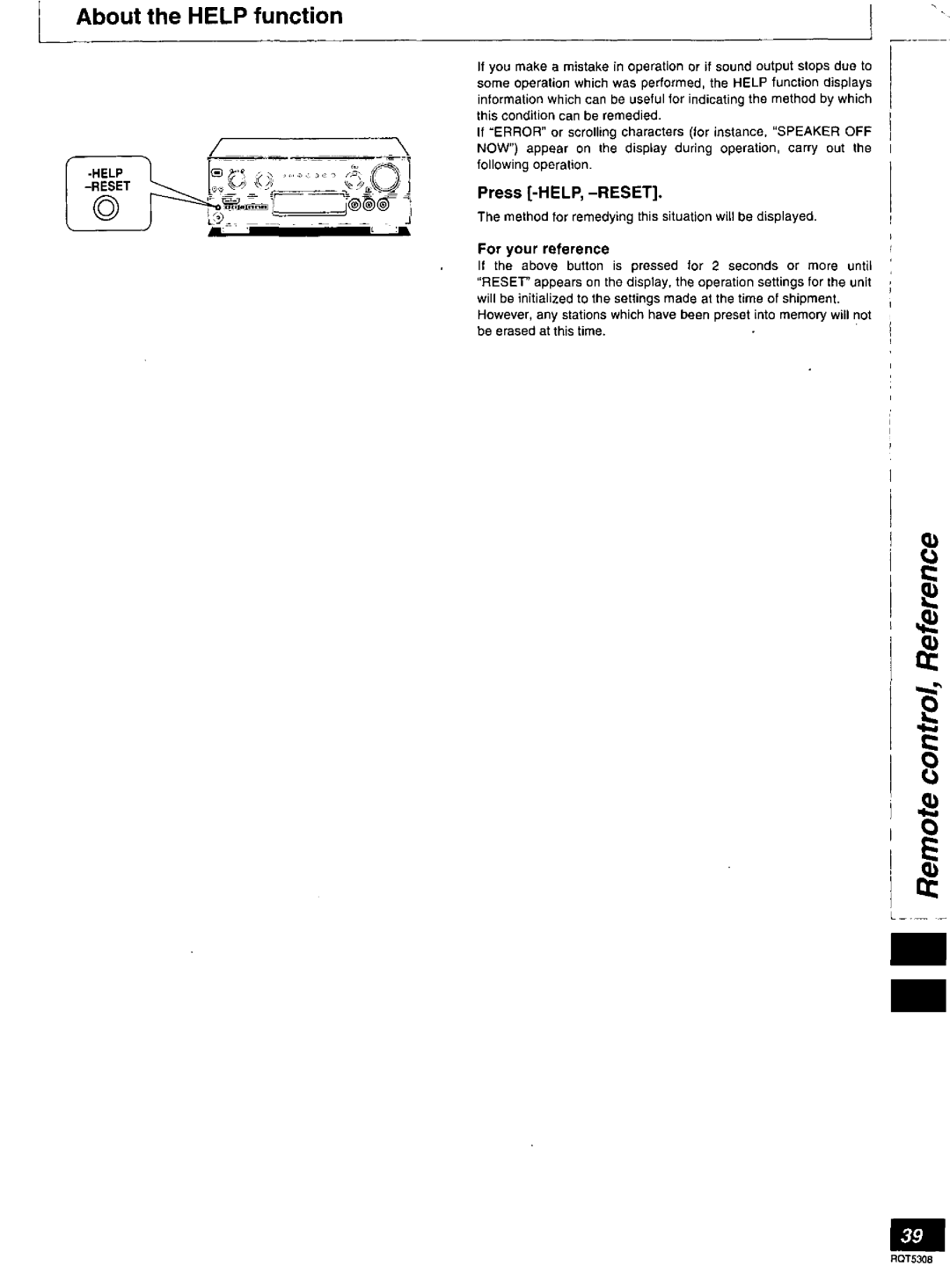 Technics SA-DX940 manual 