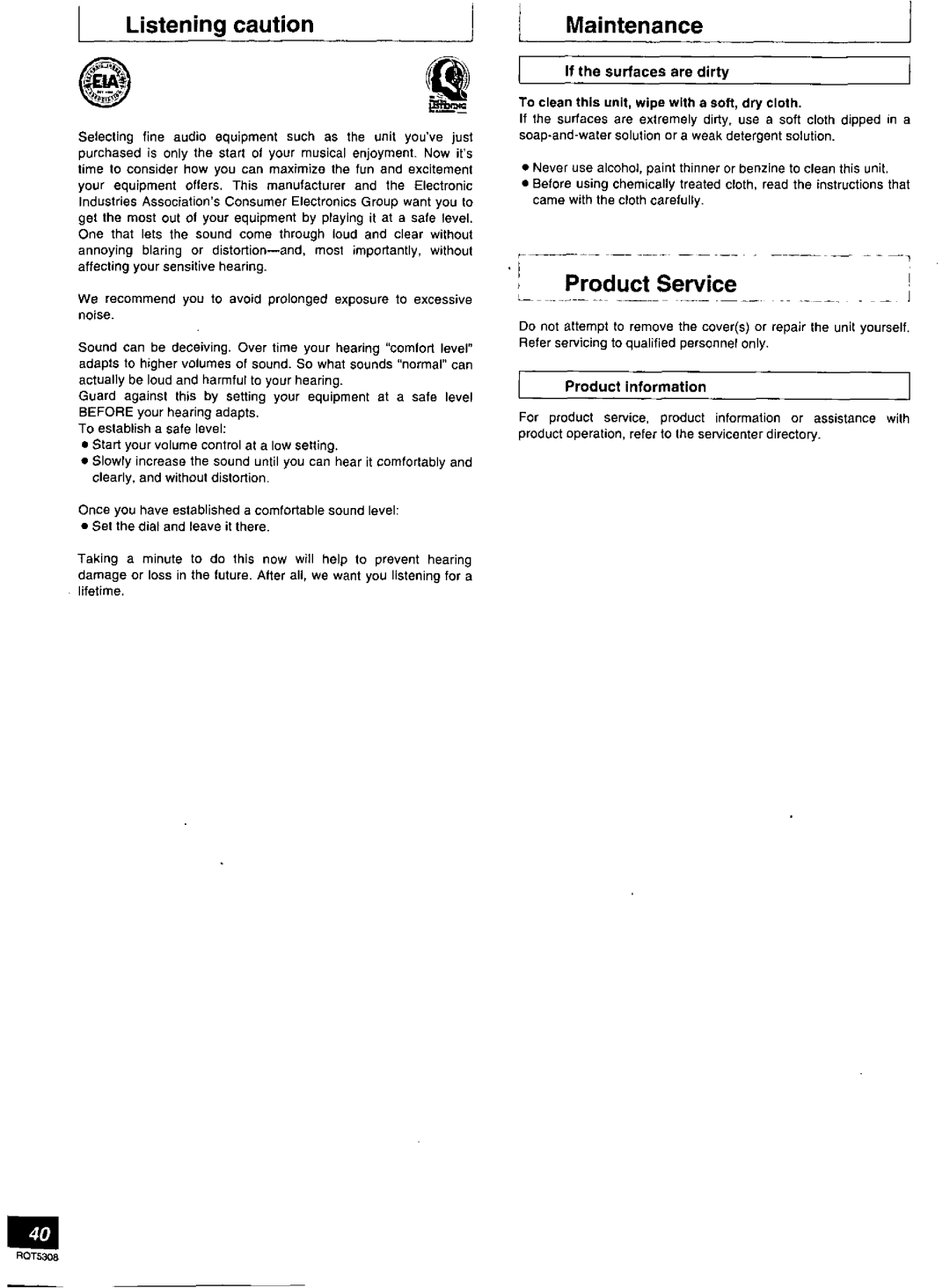 Technics SA-DX940 manual 