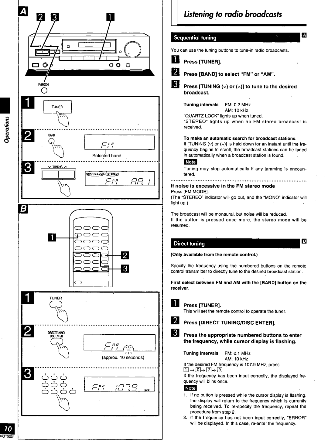 Technics SA-EX140 manual 