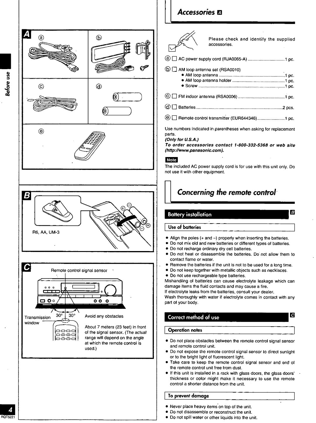 Technics SA-EX140 manual 