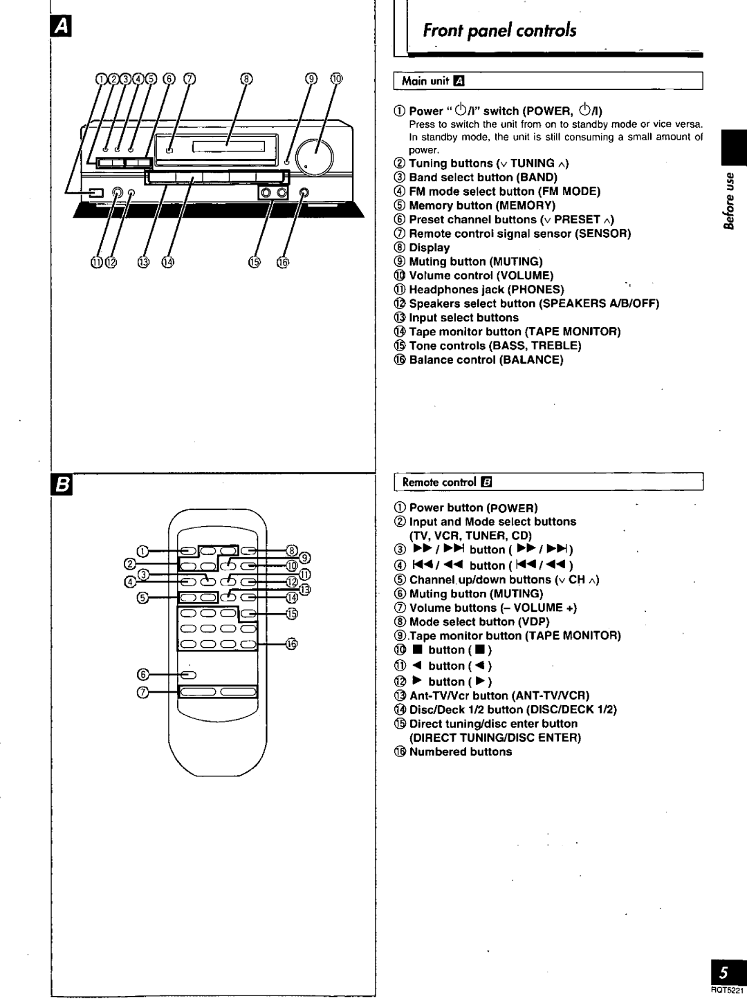 Technics SA-EX140 manual 