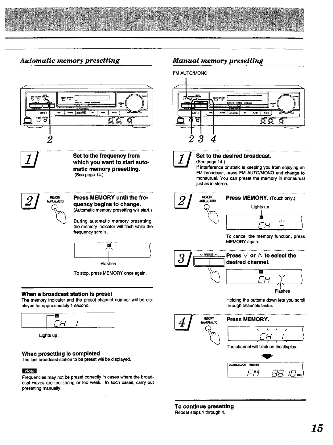 Technics SA-EX100, SA-EX300 manual 