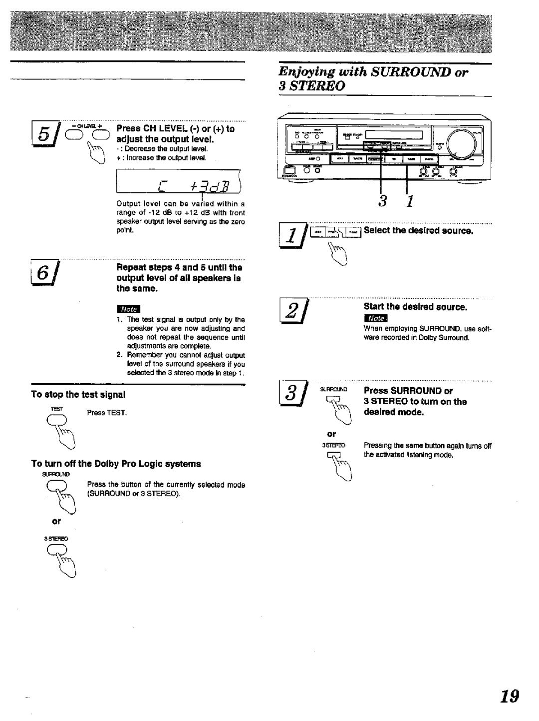 Technics SA-EX100, SA-EX300 manual 