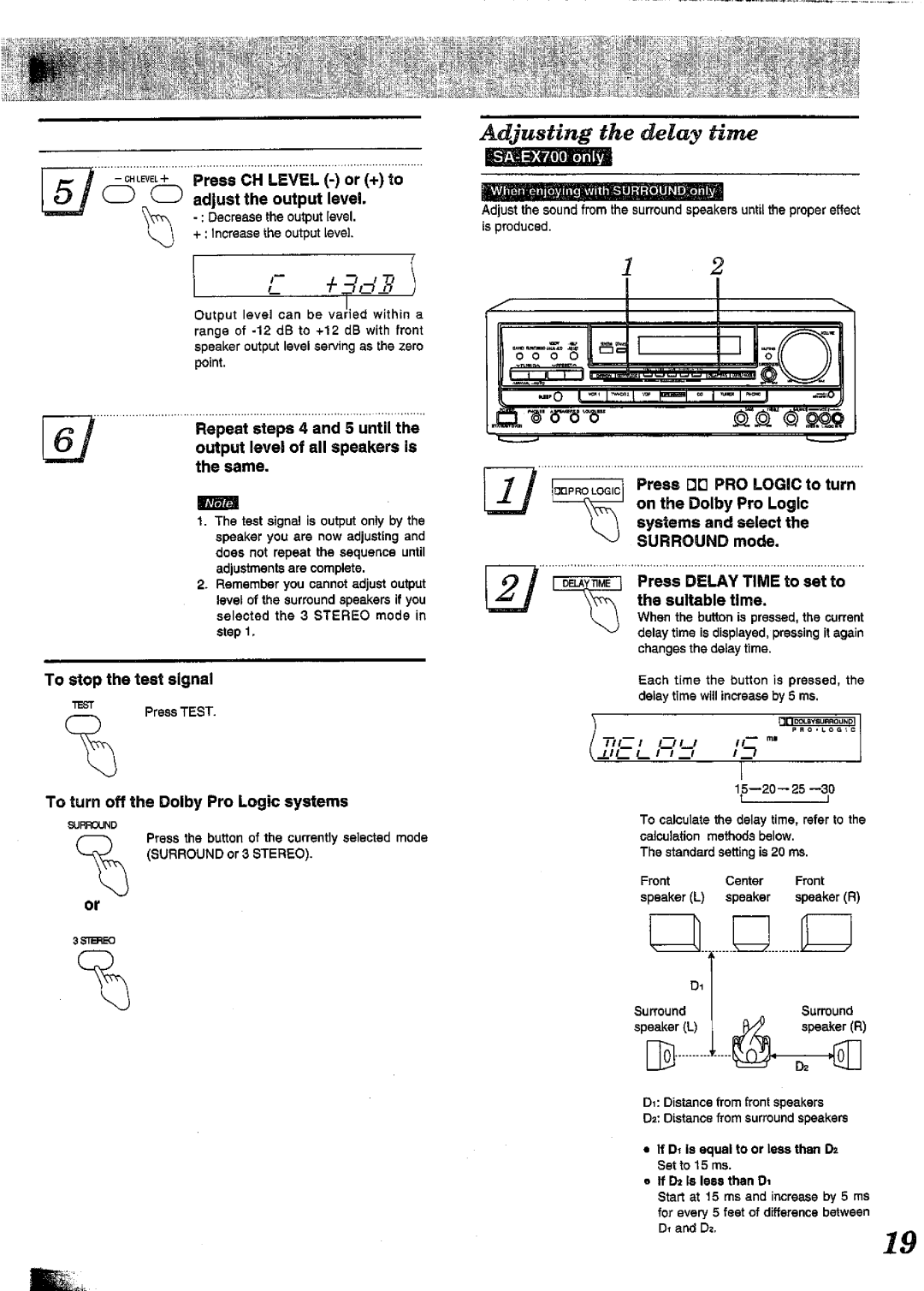 Technics SA-EX700 manual 