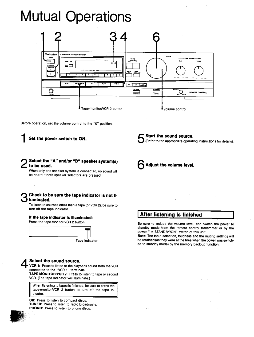 Technics SA-GX130D manual 