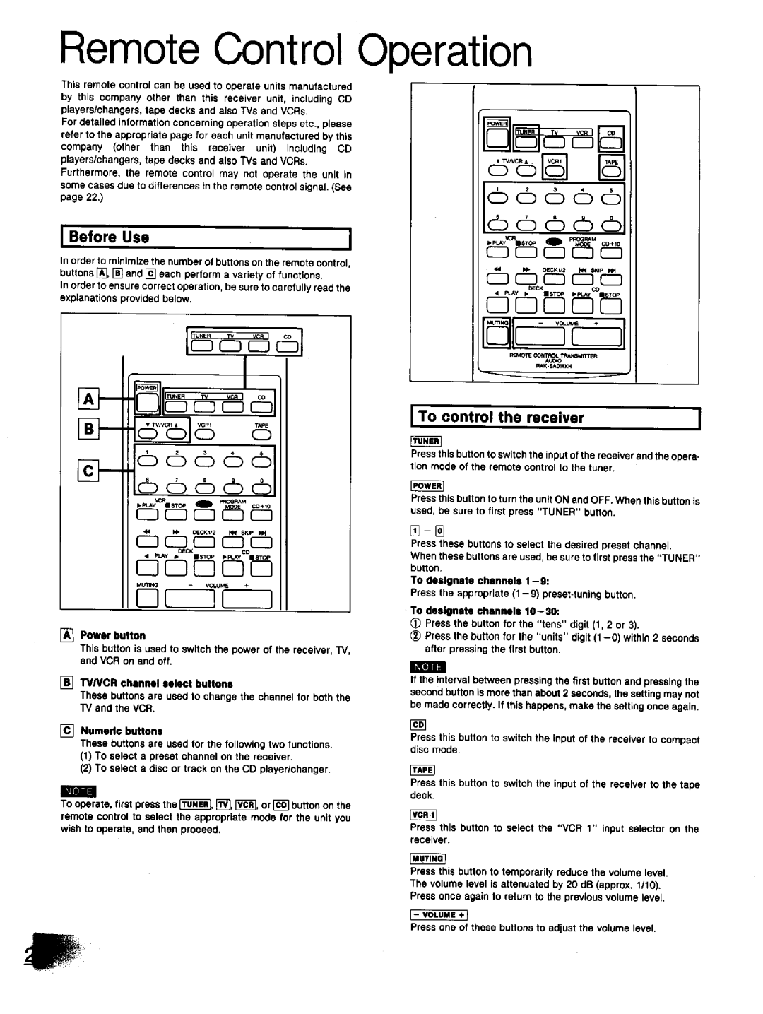 Technics SA-GX130D manual 