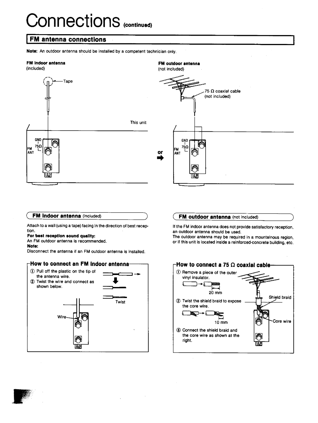 Technics SA-GX130D manual 