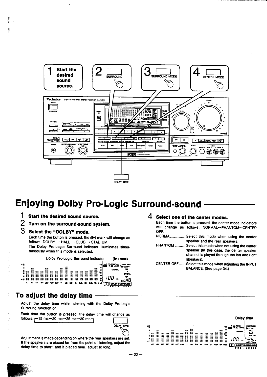 Technics SA-GX910 manual 